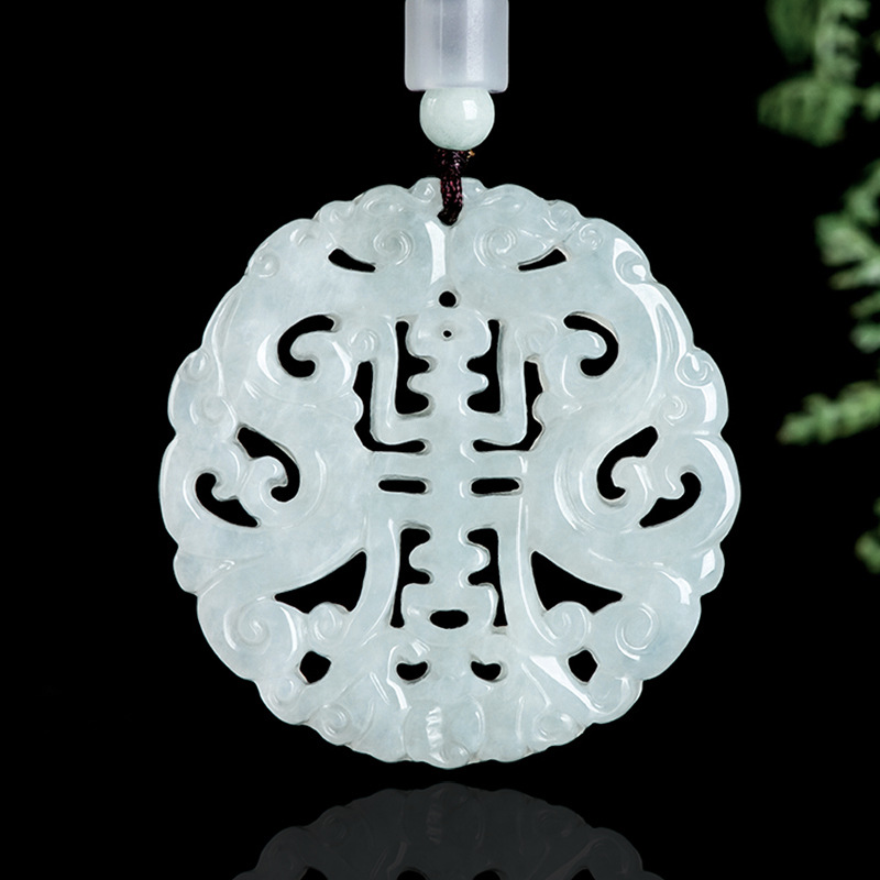 Women'S Accessories - Burmese Jadeite Dragon Pendant Necklace Vintage