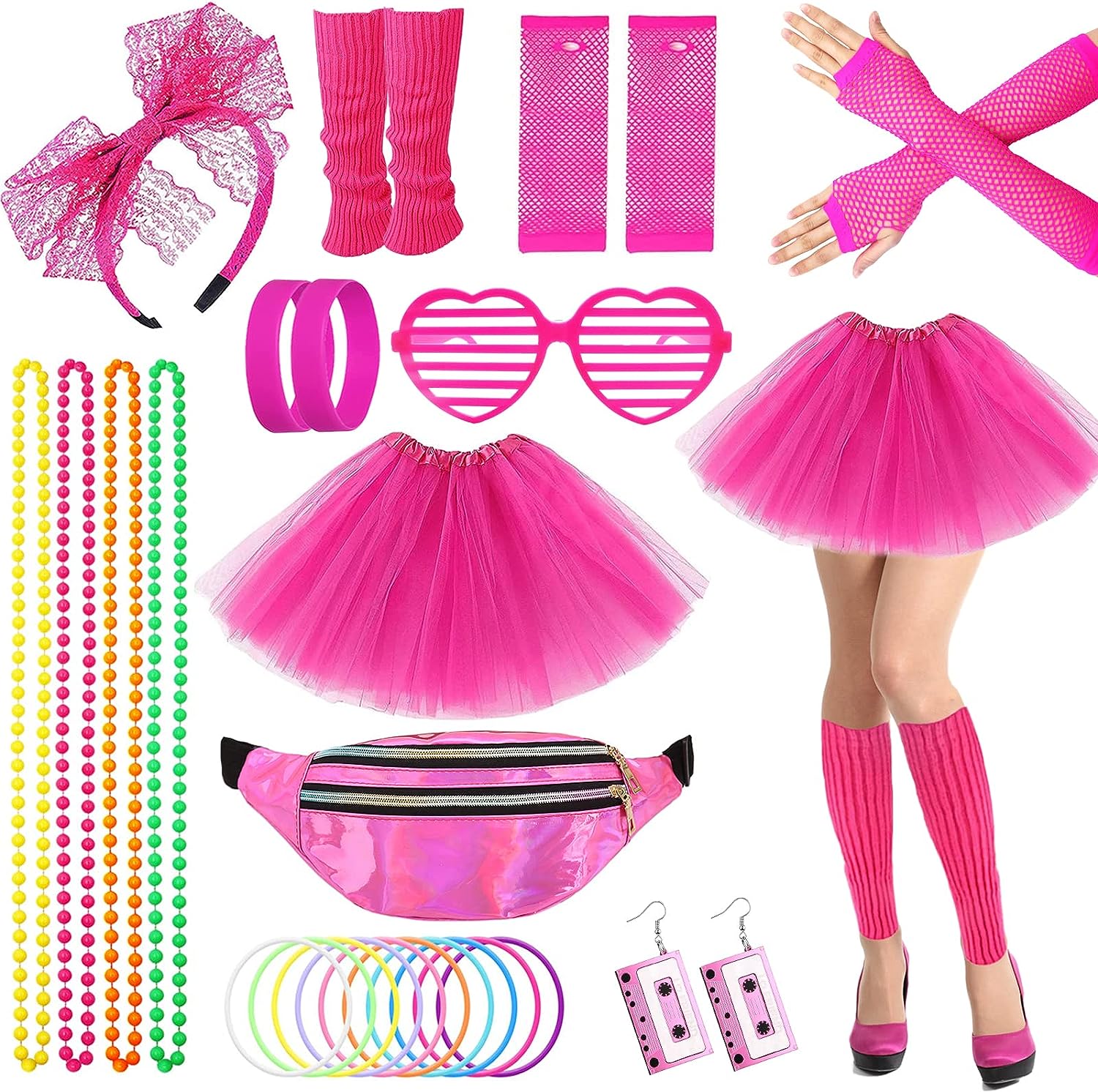 Women'S Accessories In The 80S - 80s Party Costume Accessories Leg Warmer