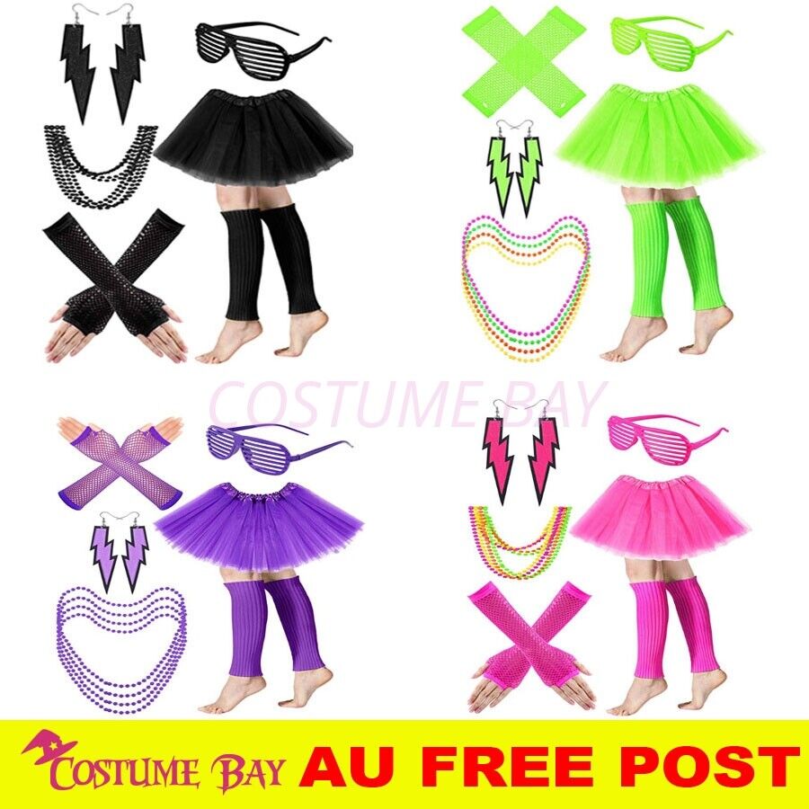 Women'S Accessories In The 80S - PESENAR Womens Neon 80s Tutu Skirt
