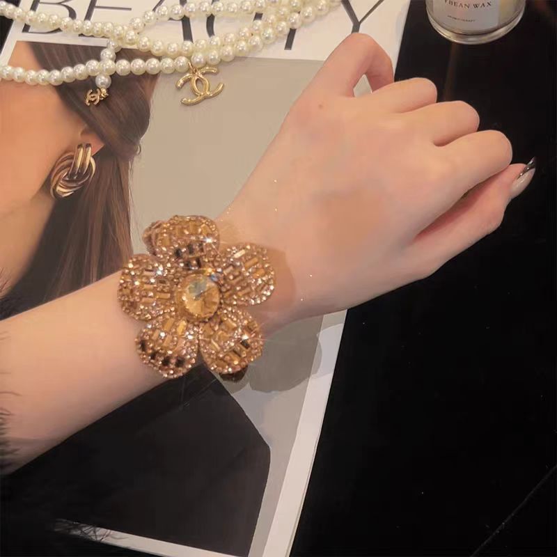 Wrap Ring Gold - High-End Light Luxury Sparkling Diamond Flower