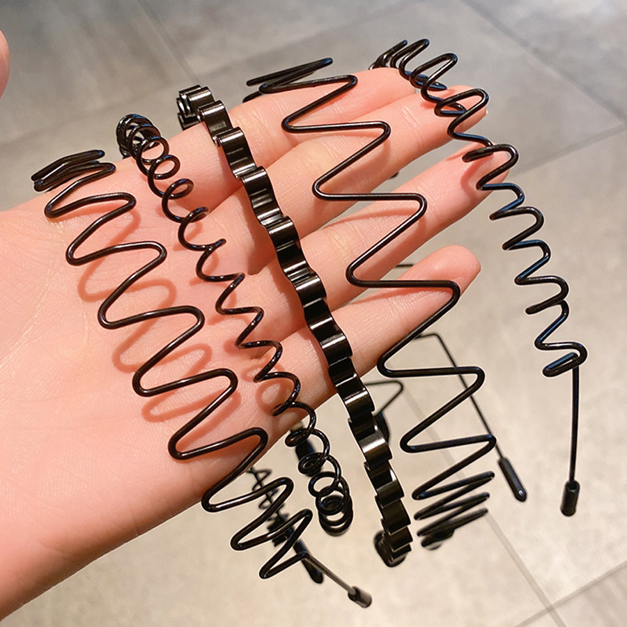 Women Accessories Combo - 2-5Pcs Wavy Hairband Spring Hair Hoop