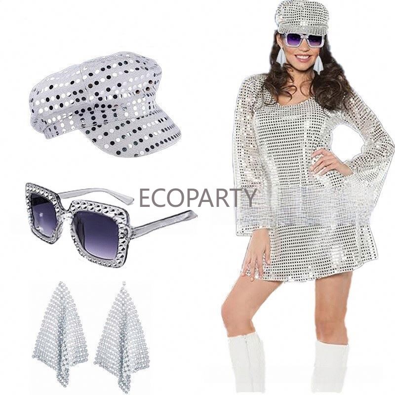 Women'S Accessories In The 80S - 2024 3PCS/5PCS 70s Disco Costume Accessories