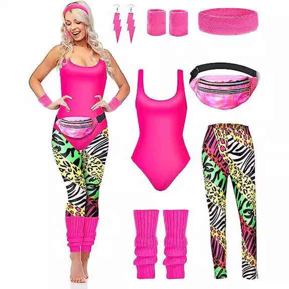 Women'S Accessories In The 80S - 1980s Party Costume Women Sportswear Retro