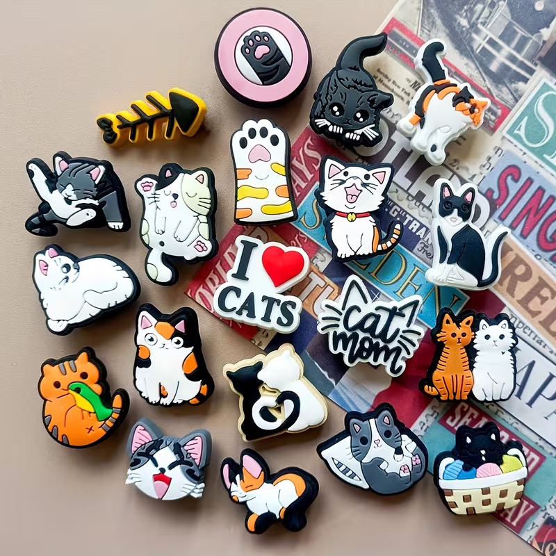 Women'S Accessories Crocs - 23Pcs Cute Cat Shoe Charms, Croc