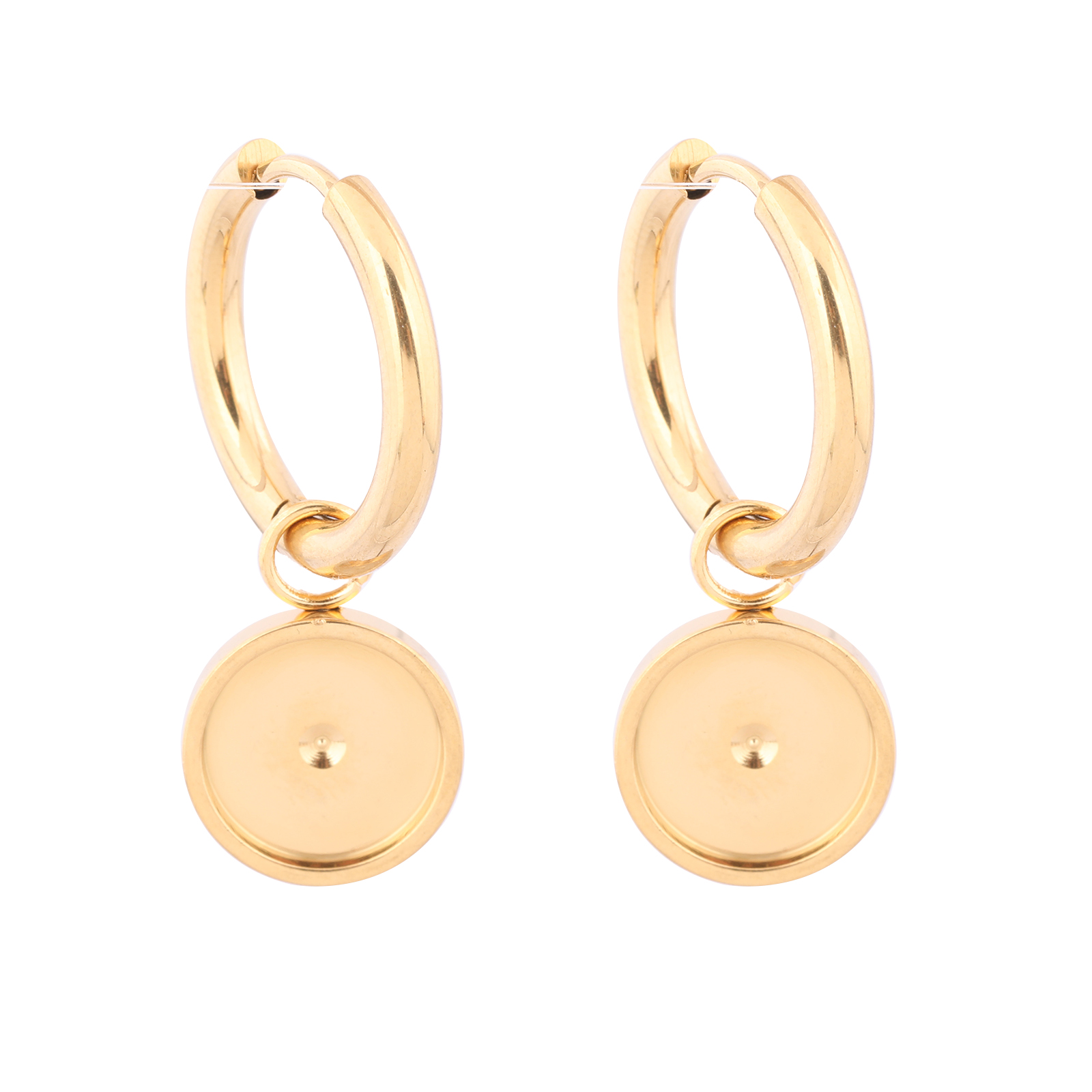Wrap Ring Gold - 6pcs Stainless Steel Gold Plated Hoop