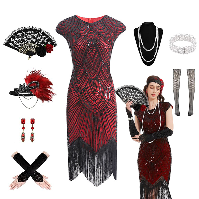 Women'S Accessories In The 1920S - 1920s Dresses for Women Flapper Dress