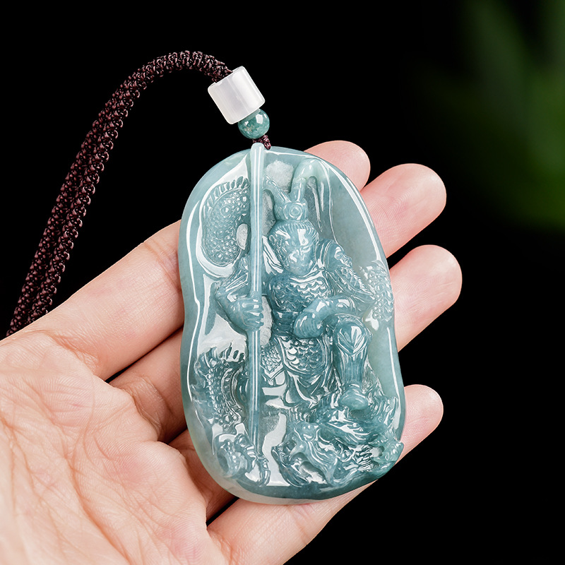 Women'S Accessories - Burmese Jadeite Monkey King Pendant Necklace