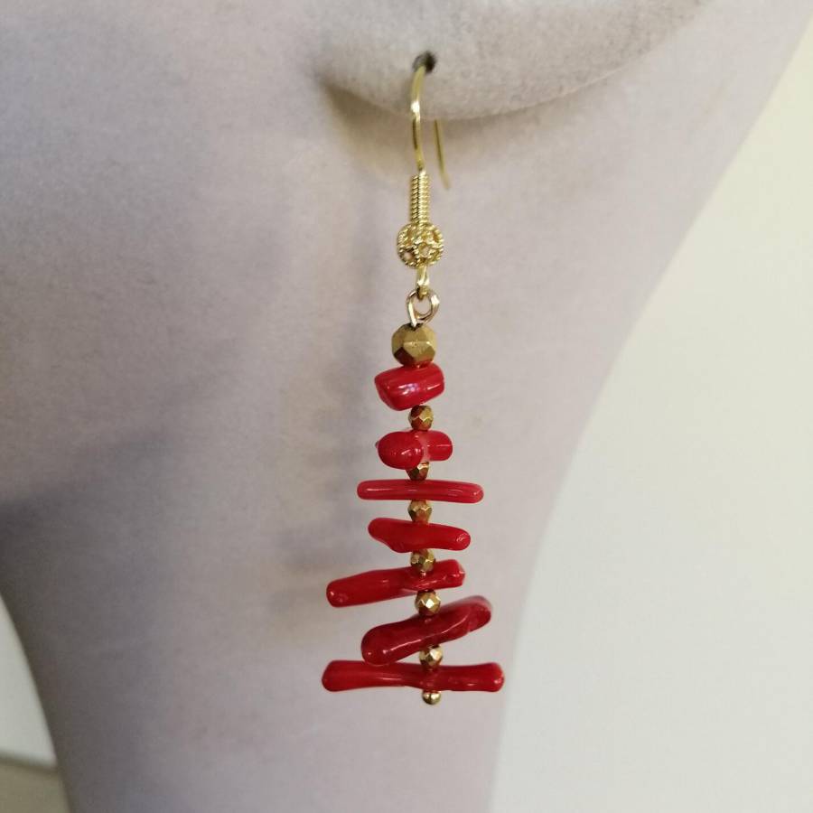 Women Irregular Branch Red Cor - огляд і ціна Tassel Earrings Boho