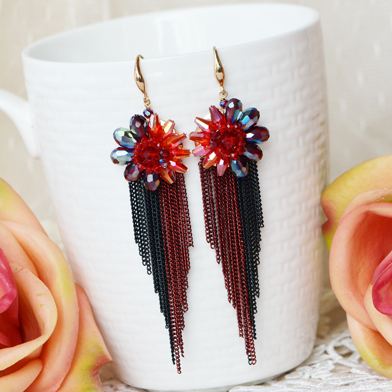 Rice bead earrings Tassels Cry - огляд і ціна Tassel Earrings Boho