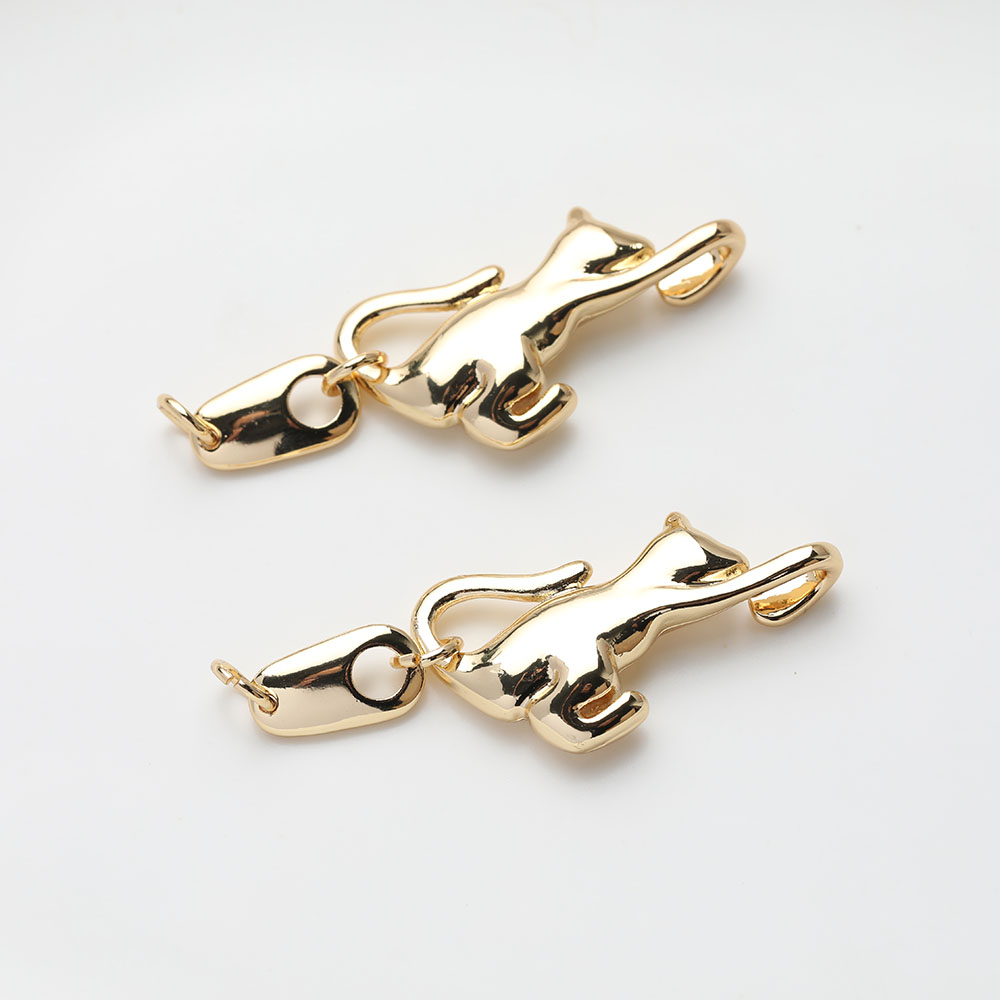2PCS Dainty Animal Design Cat  - огляд і ціна Charm Necklace Dainty