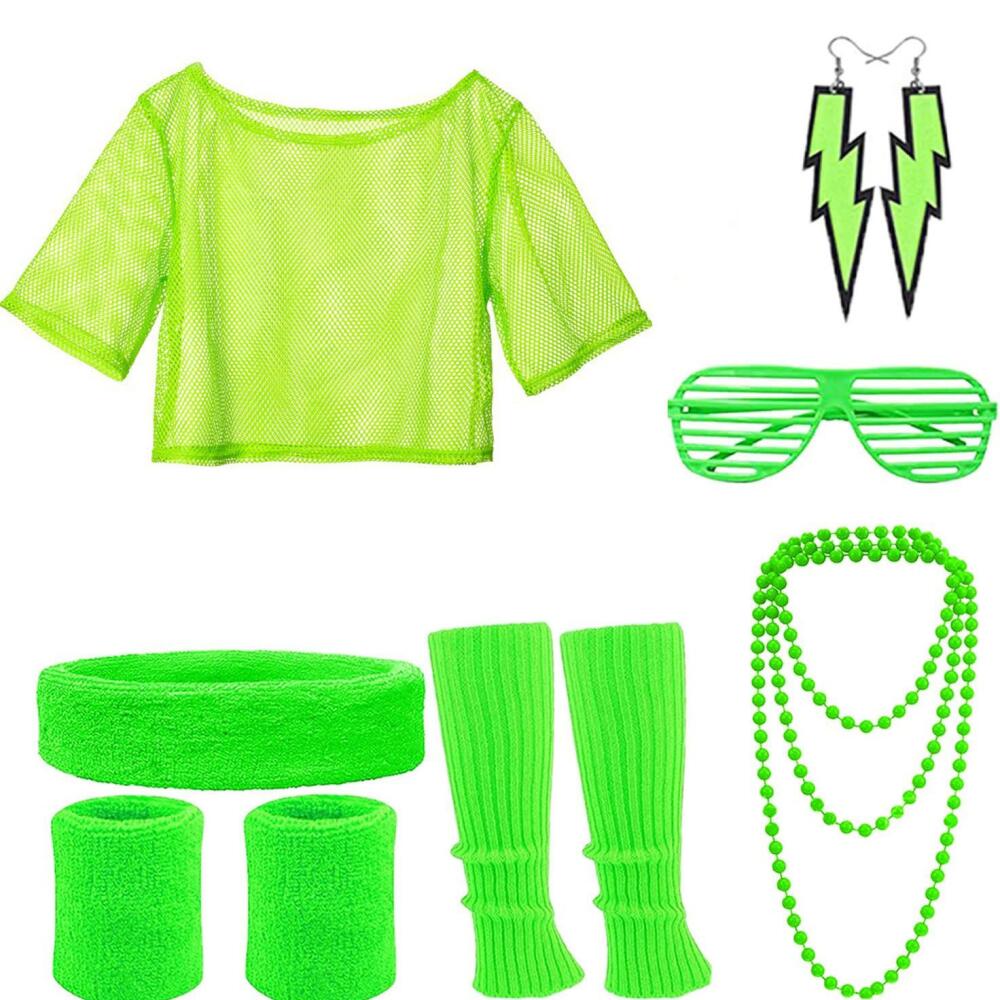 80S Disco Party Outfit Set for - огляд і ціна Women'S Accessories In The 80S