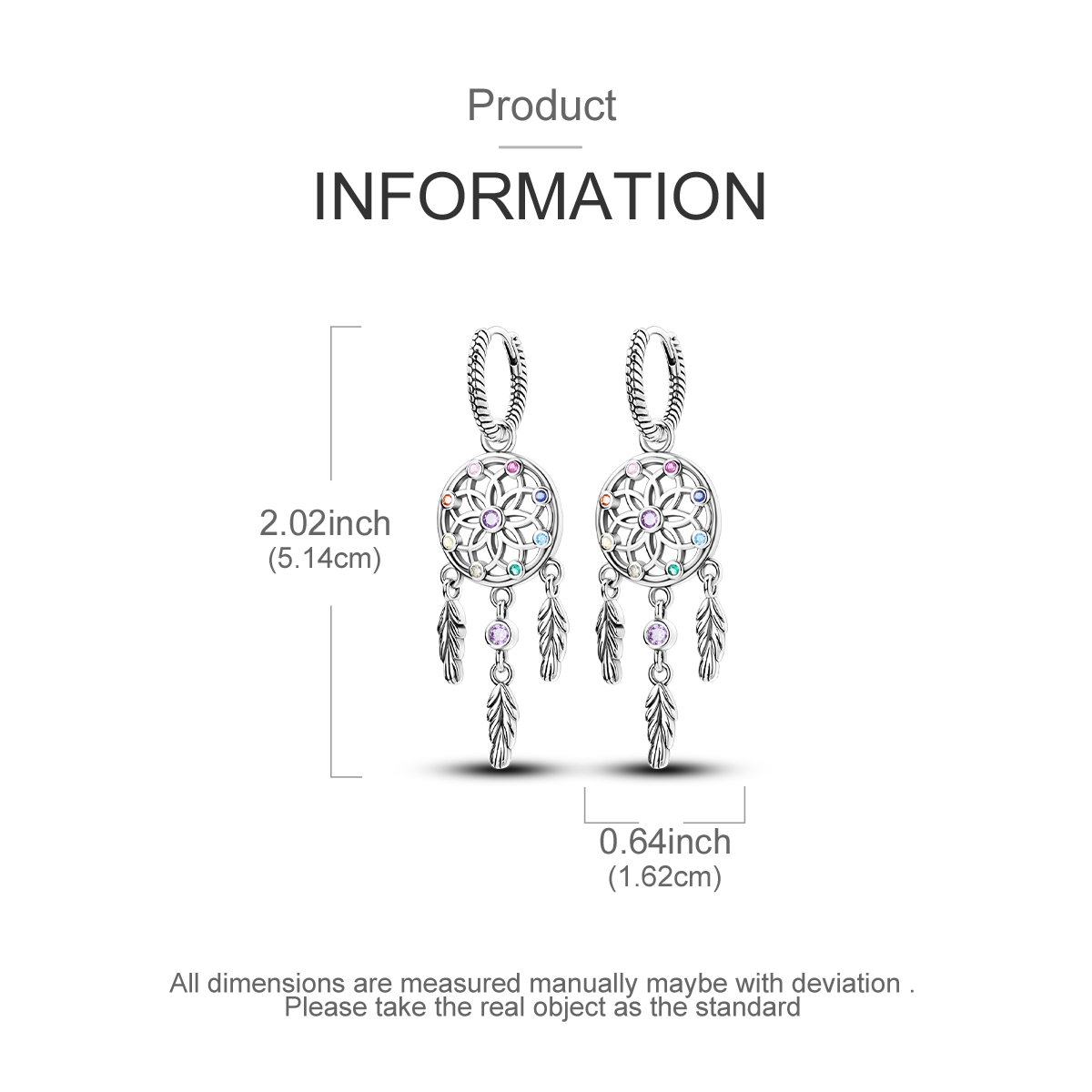 925 Sterling Silver Dreamcatch - огляд і ціна Tassel Earrings Boho
