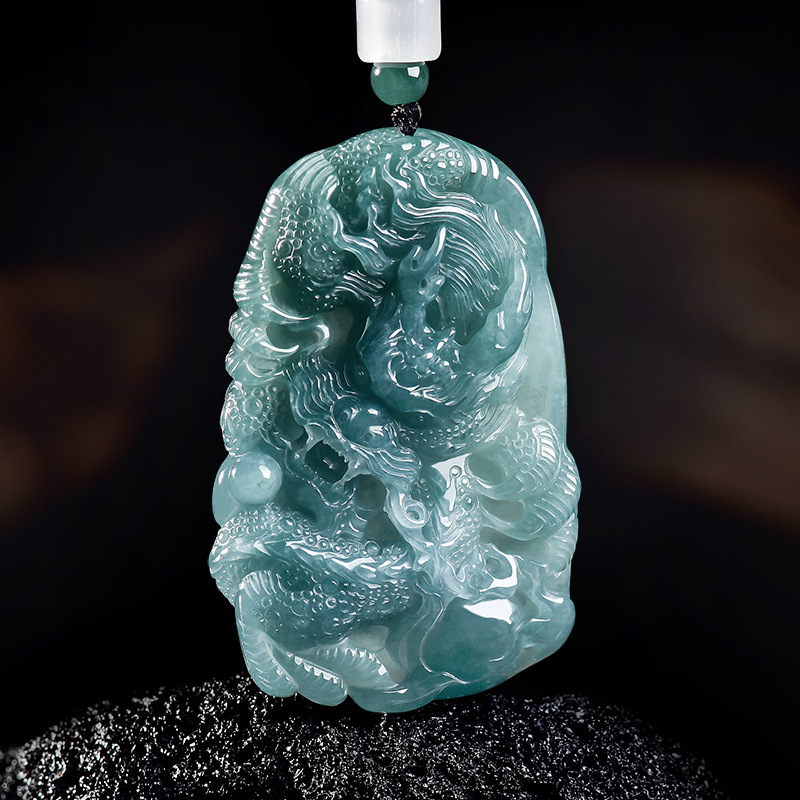 Natural Burmese Jadeite Dragon - огляд і ціна Women'S Accessories