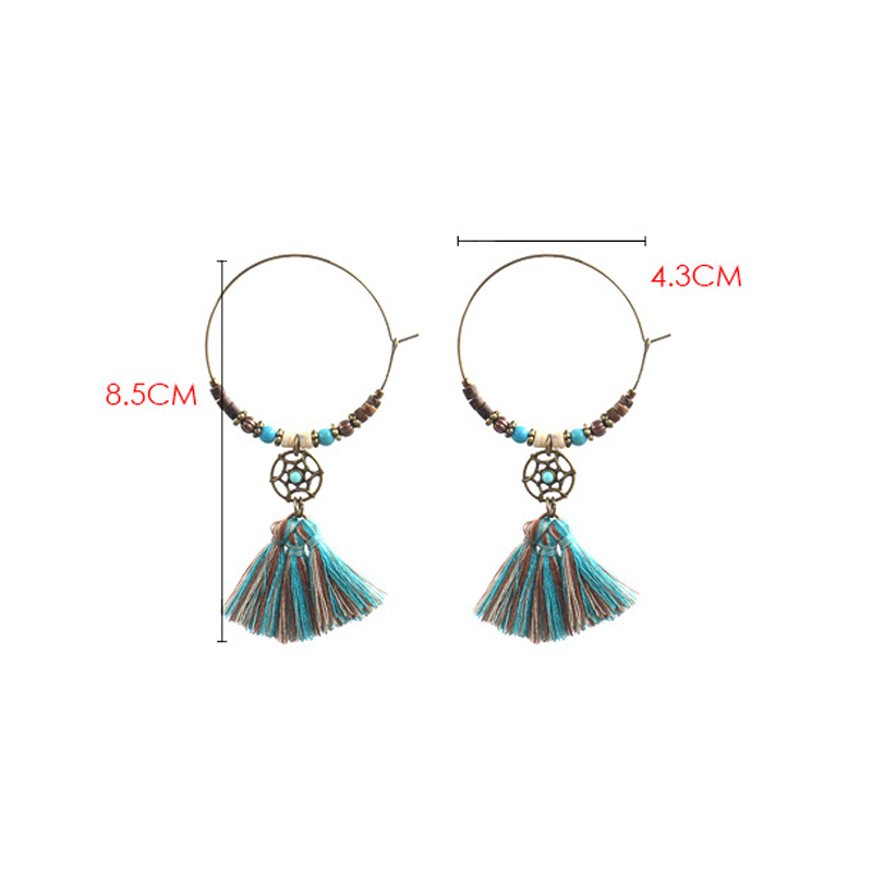 Bohemian Dreamcatcher Cotton T - огляд і ціна Tassel Earrings Boho