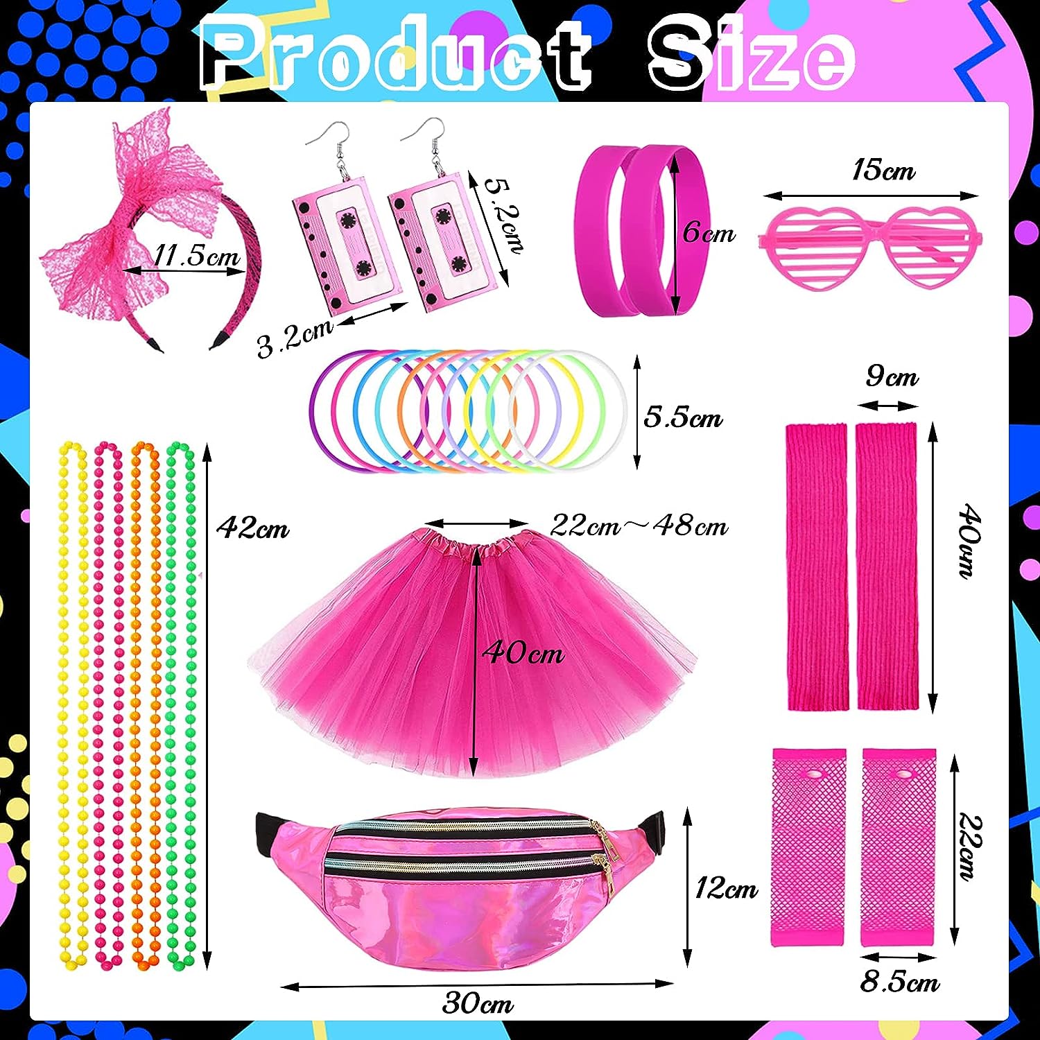 80s Party Costume Accessories  - огляд і ціна Women'S Accessories In The 80S