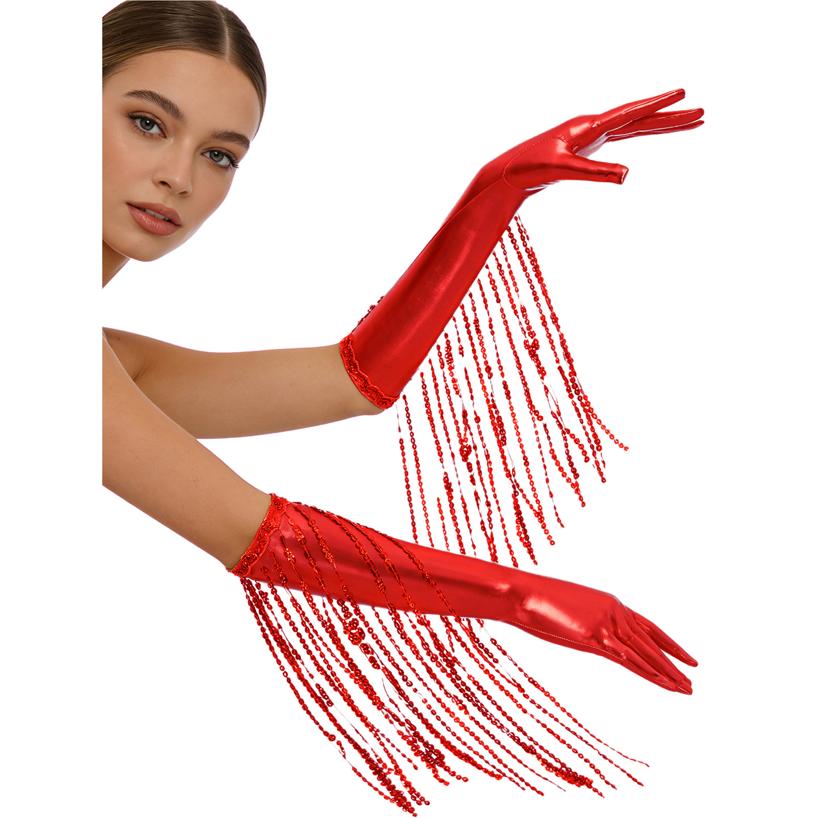 Womens Dazzling Sequin Fringe  - огляд і ціна Women'S Accessories In The 1920S