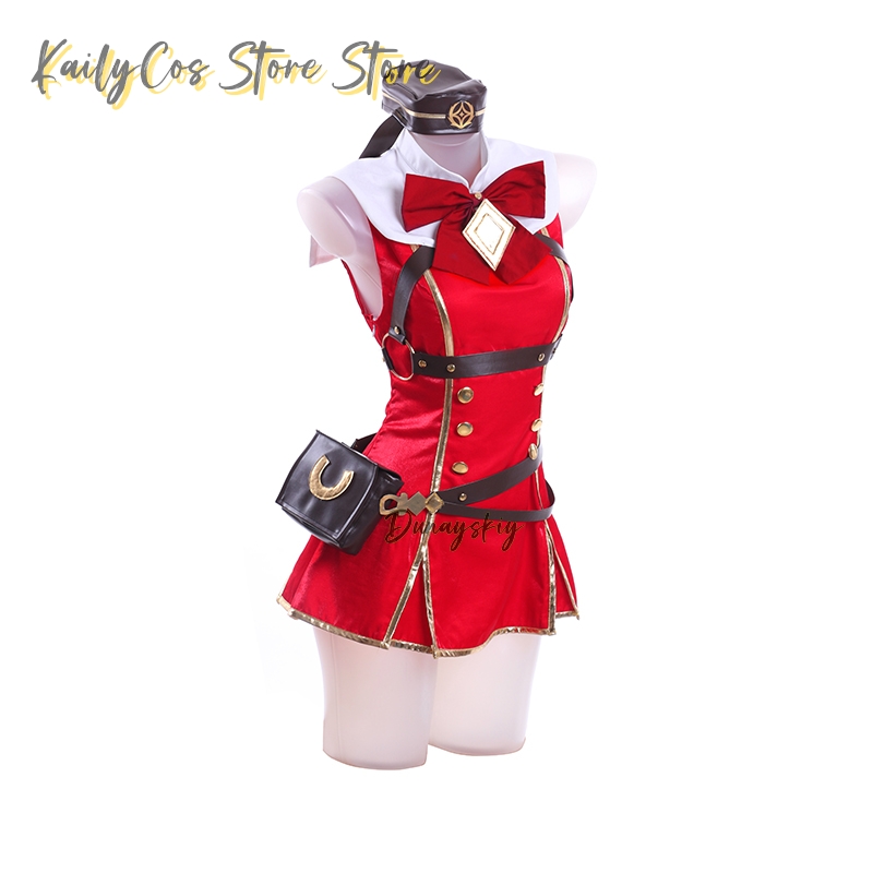 Gold Ship Cosplay Costume Wig  - огляд і ціна Women'S Red Accessories