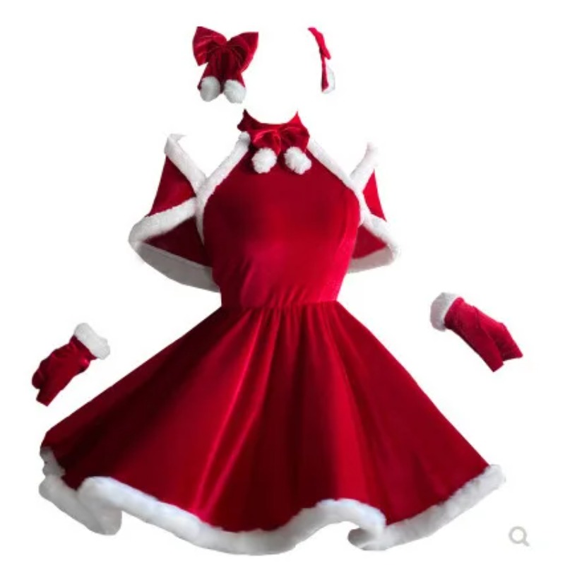Christmas Cosplay Costume Dres - огляд і ціна Women'S Red Accessories