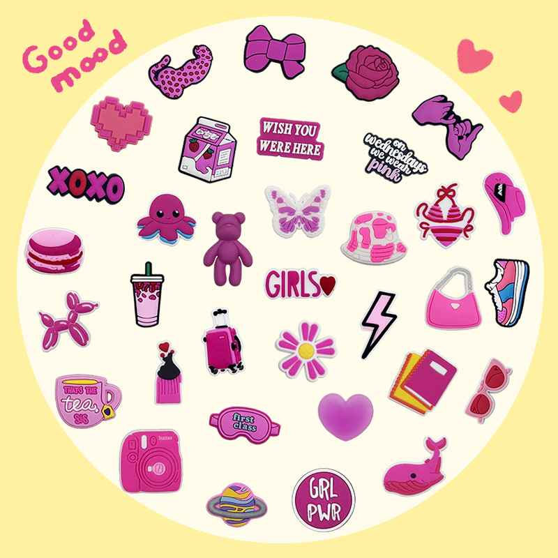 Hot Sales 34Pcs Pink Shoe Char - огляд і ціна Women'S Accessories Crocs