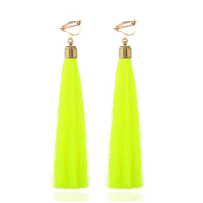 12cm&5.1'' Long Tassel Fiber C - огляд і ціна Tassel Earrings Boho