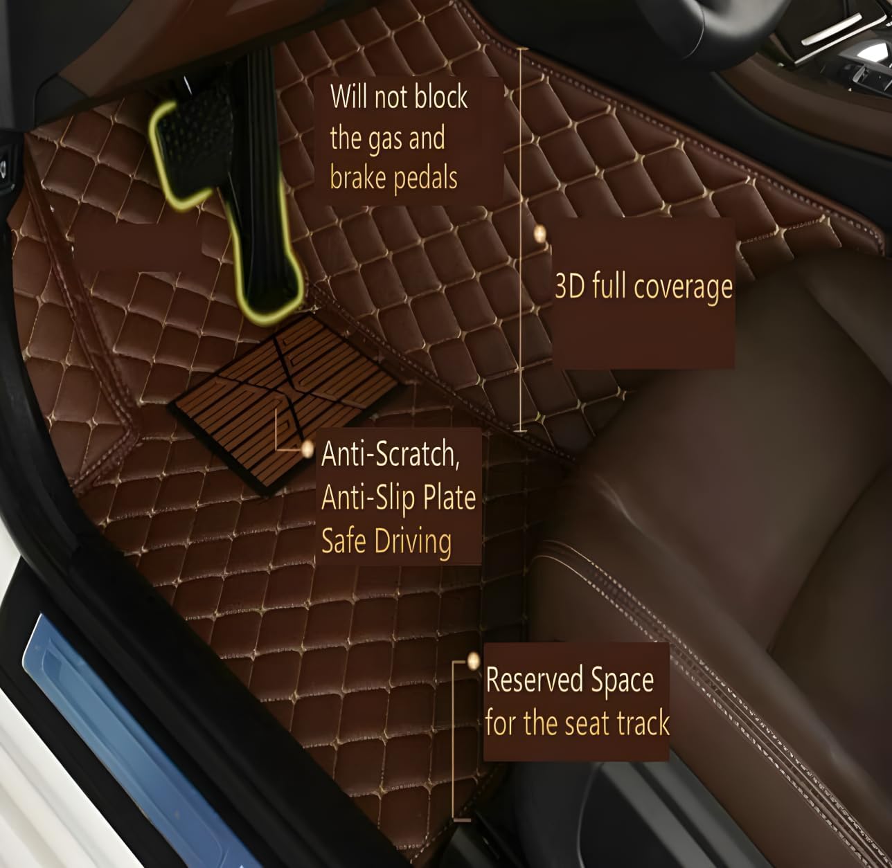 Custom Car Floor Mats Fit For  - огляд і ціна Women Accessories Bd