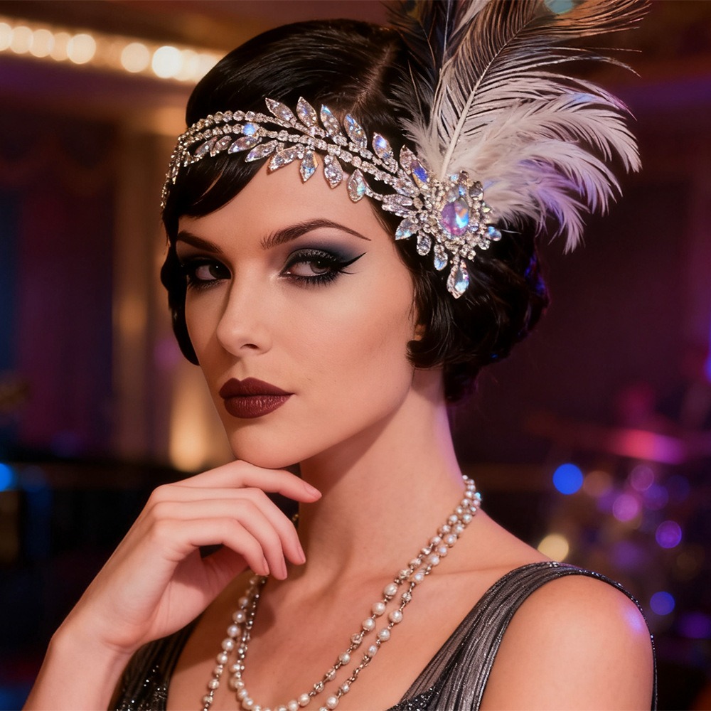 Retro Vintage Feather Headband - огляд і ціна Women'S Accessories In The 1920S
