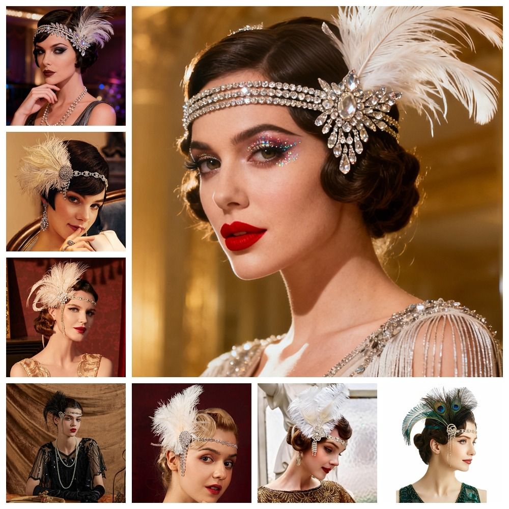 Retro Vintage Feather Headband - огляд і ціна Women'S Accessories In The 1920S