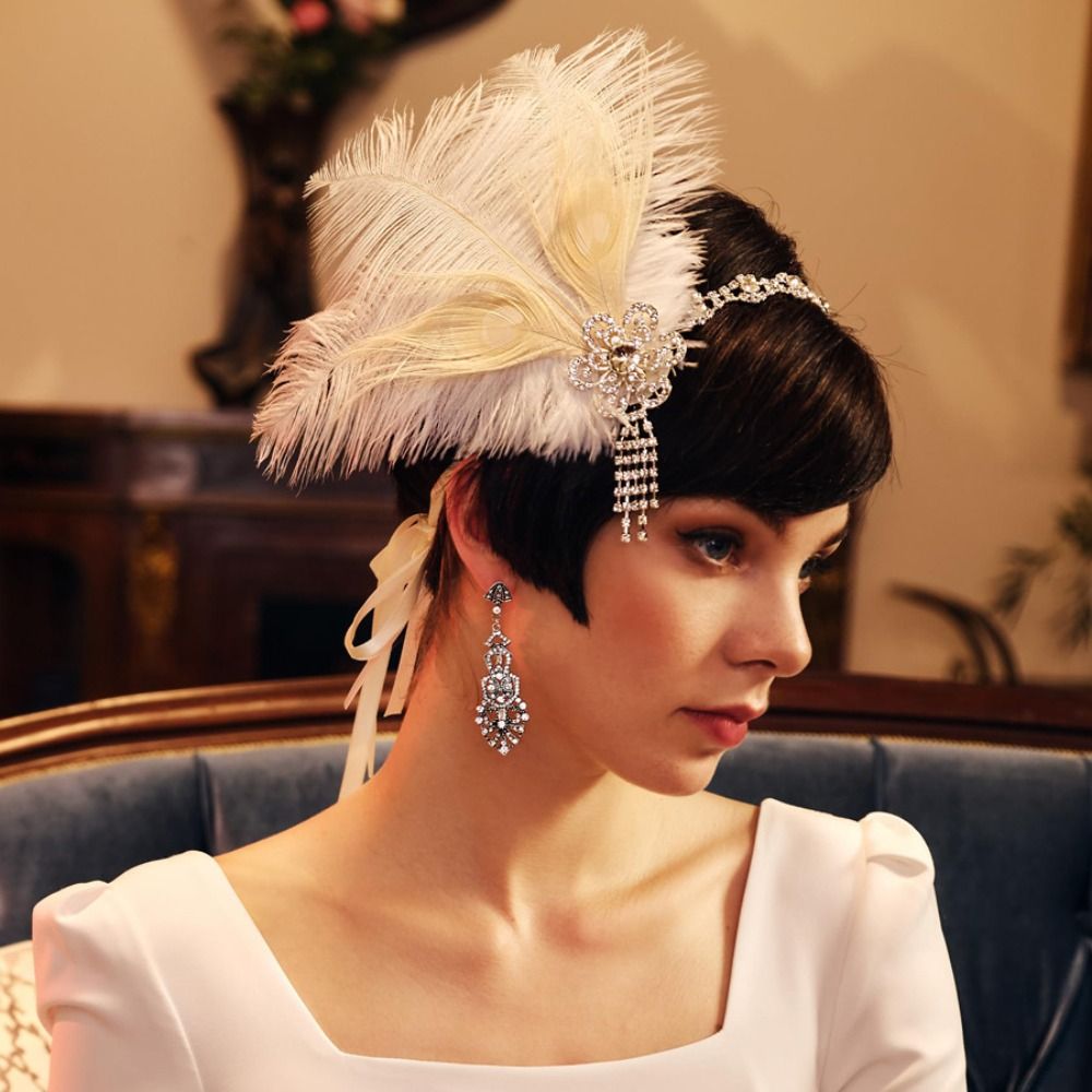 Retro Vintage Feather Headband - огляд і ціна Women'S Accessories In The 1920S