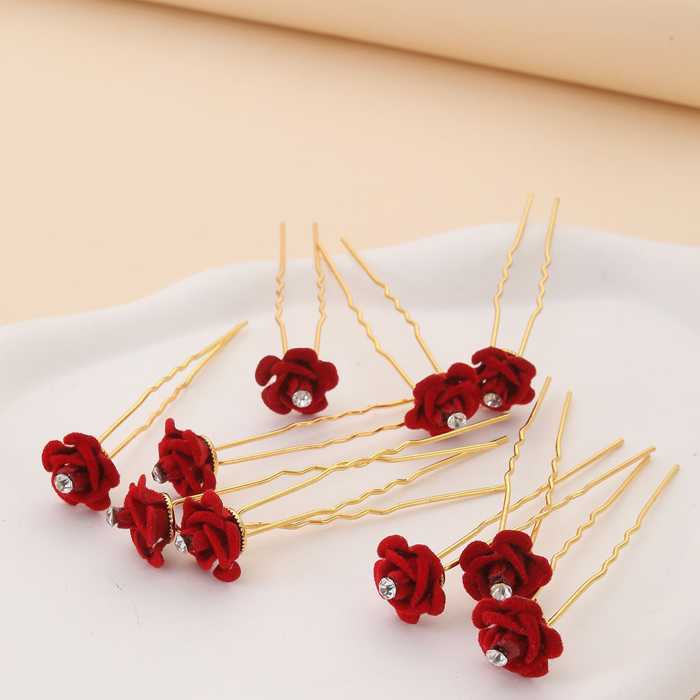 10Pcs Rose Hair Accessories We - огляд і ціна Women'S Red Accessories