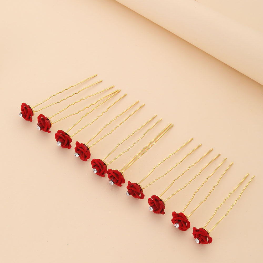 10Pcs Rose Hair Accessories We - огляд і ціна Women'S Red Accessories
