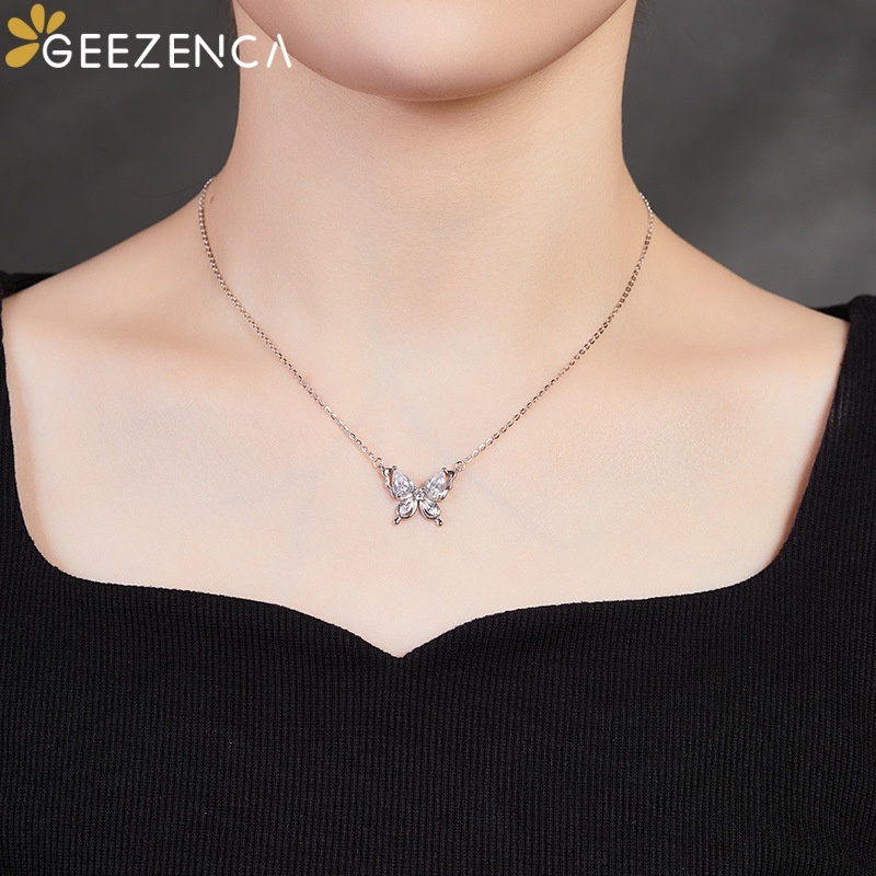 GEEZENCA 925 Sterling Silver C - огляд і ціна Charm Necklace Dainty