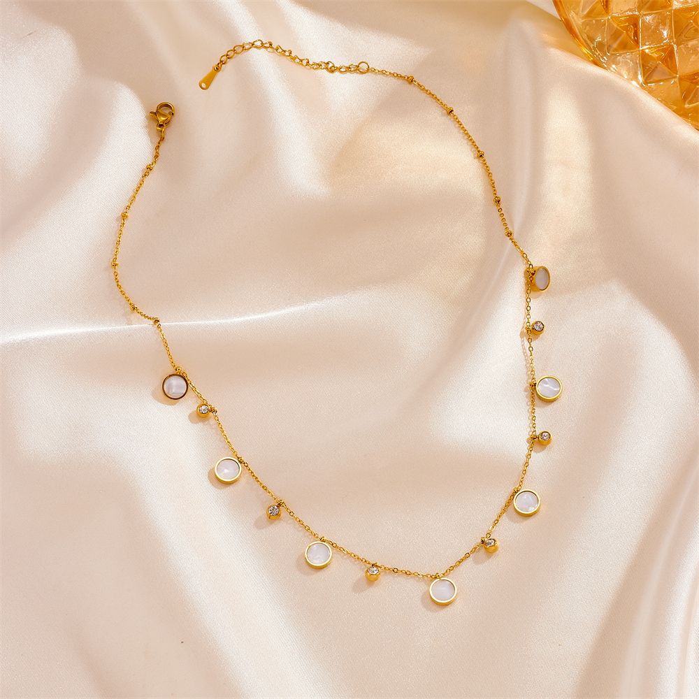 Dainty 18K Gold Plated Stainle - огляд і ціна Charm Necklace Dainty