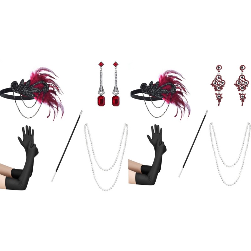 5pcs 1920s Dressed Up Ball Wea - огляд і ціна Women'S Accessories In The 1920S