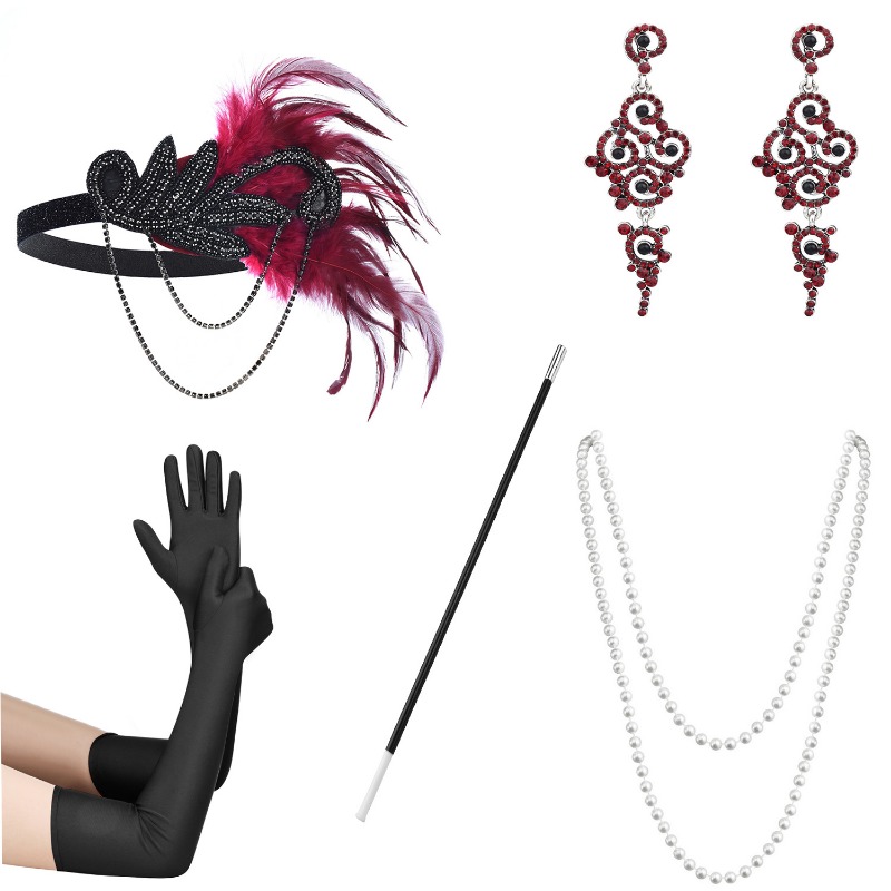 5pcs 1920s Dressed Up Ball Wea - огляд і ціна Women'S Accessories In The 1920S
