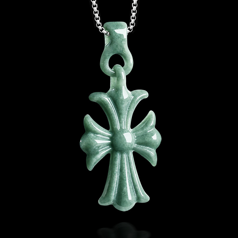 Natural Burmese Jadeite Cross  - огляд і ціна Women'S Accessories