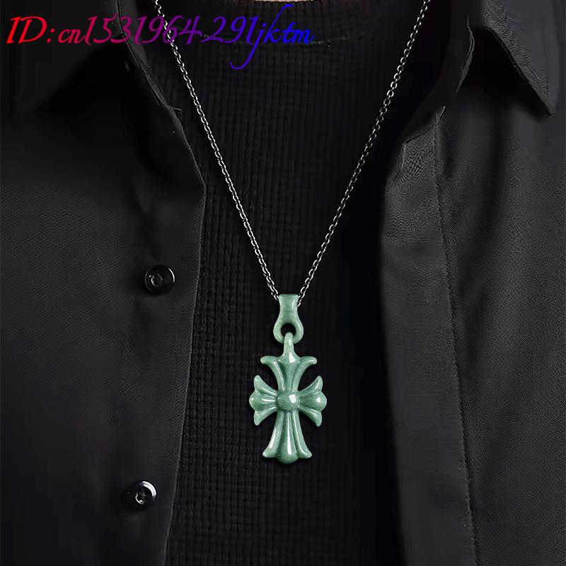 Natural Burmese Jadeite Cross  - огляд і ціна Women'S Accessories