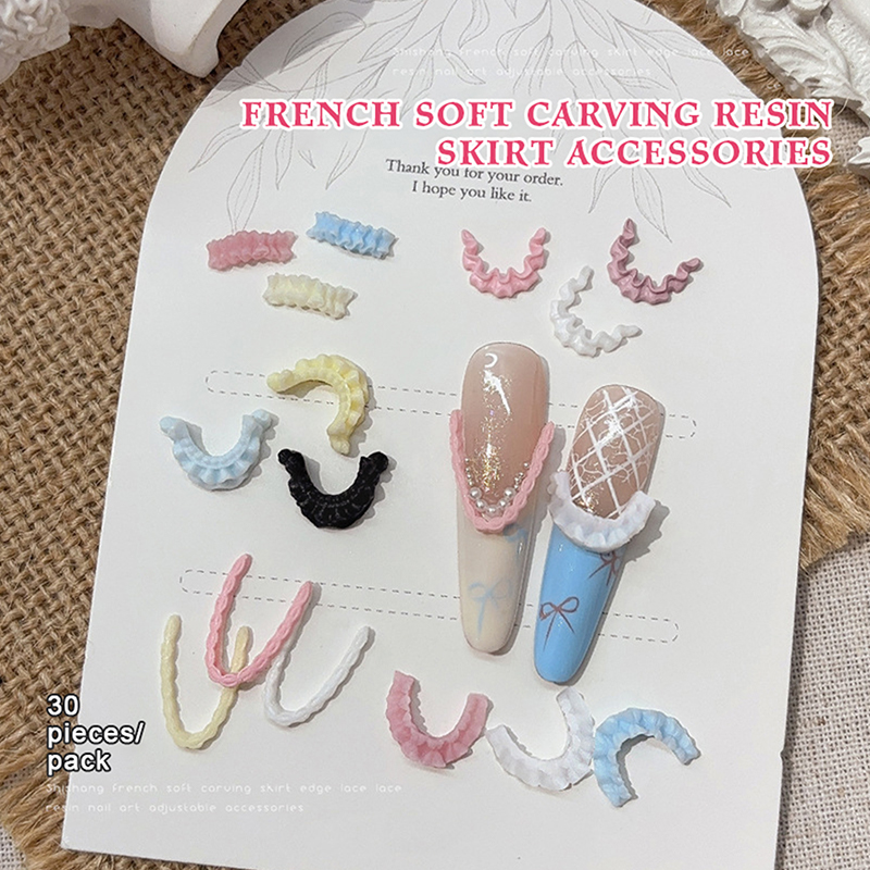 30Pcs 3D Resin Nail Art Lace T - огляд і ціна Women Accessories Combo Gift