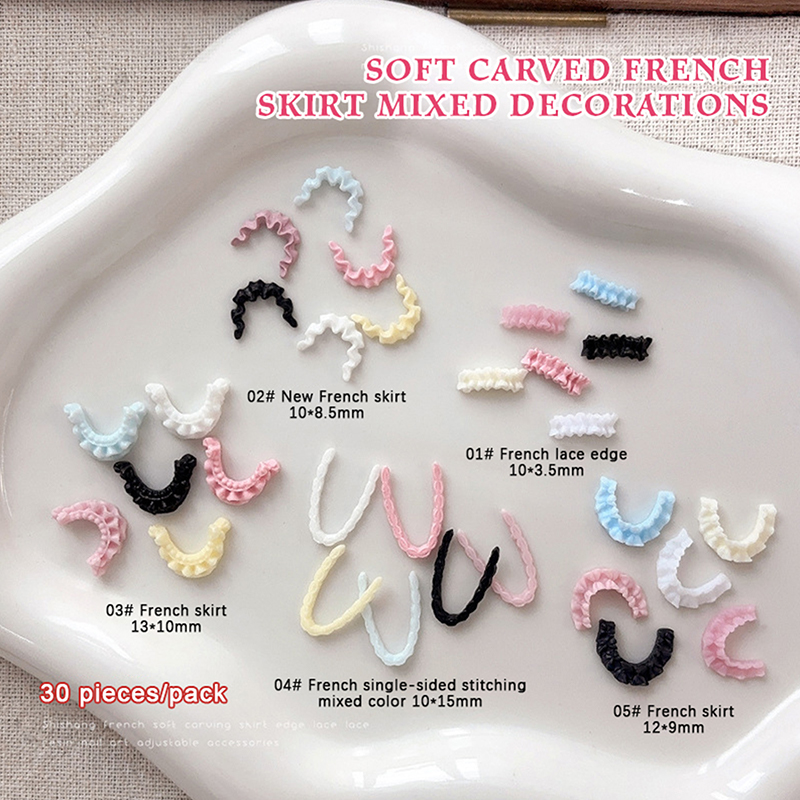 30Pcs 3D Resin Nail Art Lace T - огляд і ціна Women Accessories Combo Gift