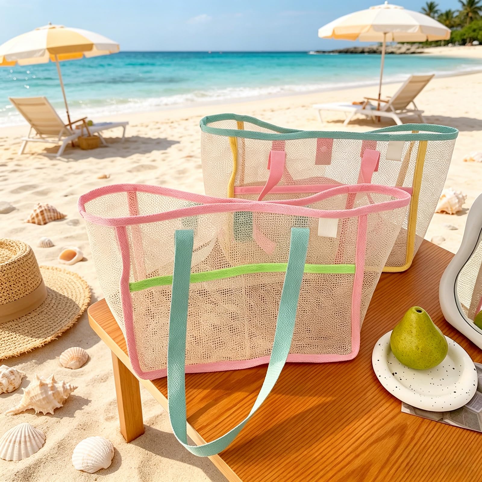 Beach Bags for Women Colorful  - огляд і ціна Women'S Accessories