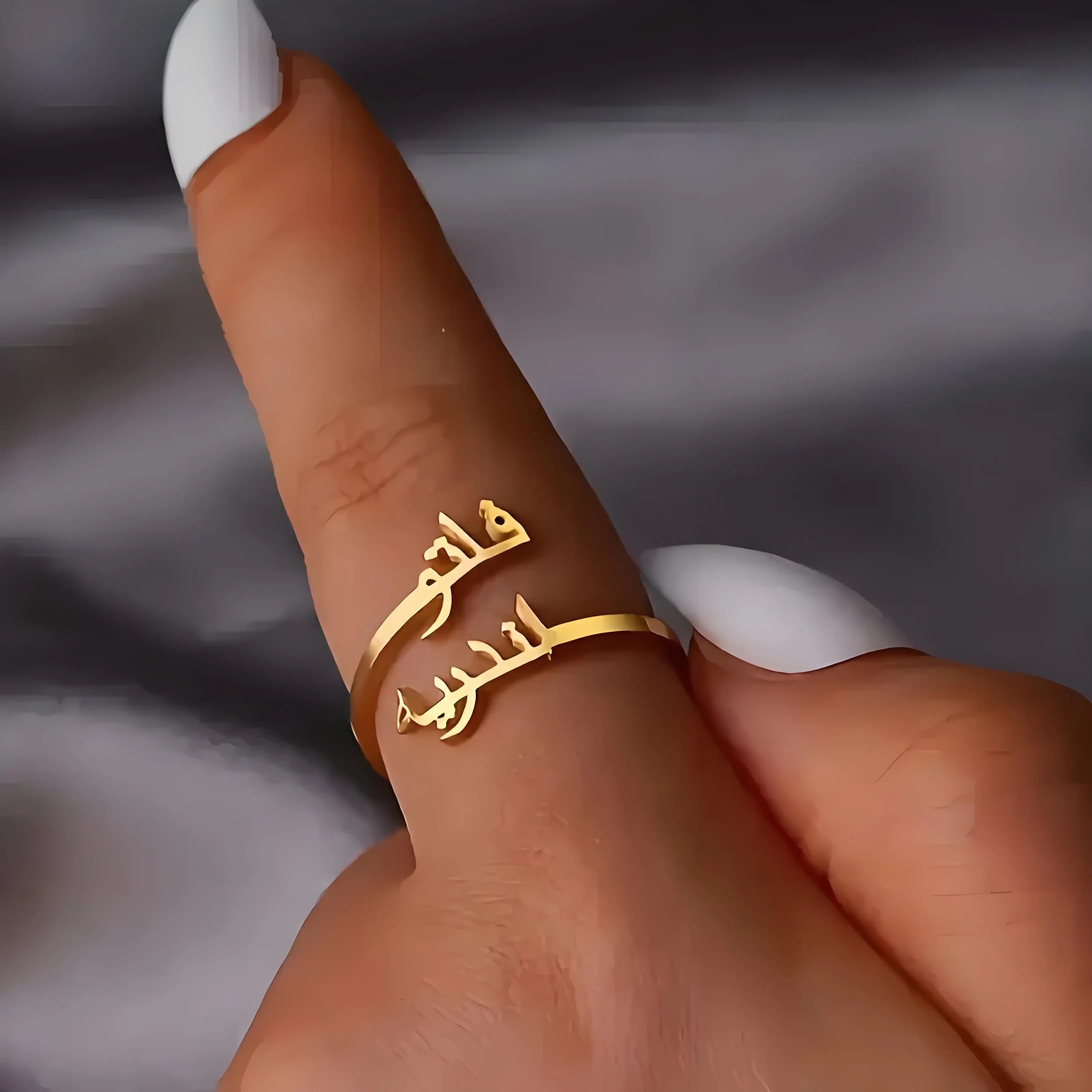 Personalized Arabic Letter Rin - огляд і ціна Wrap Ring Gold
