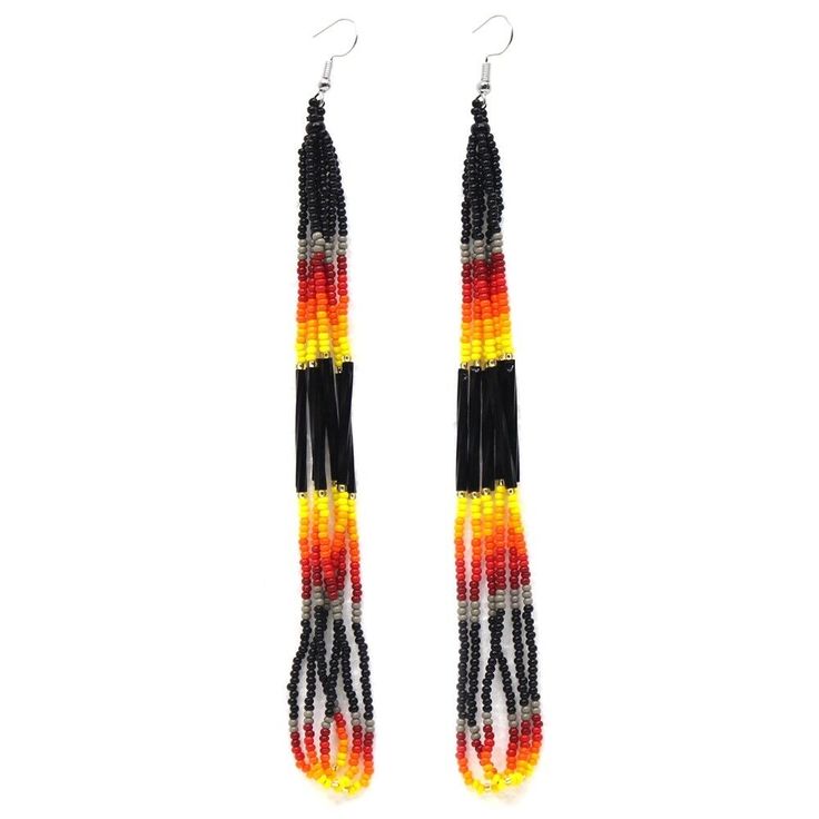 Rice bead earrings Gradient co - огляд і ціна Tassel Earrings Boho