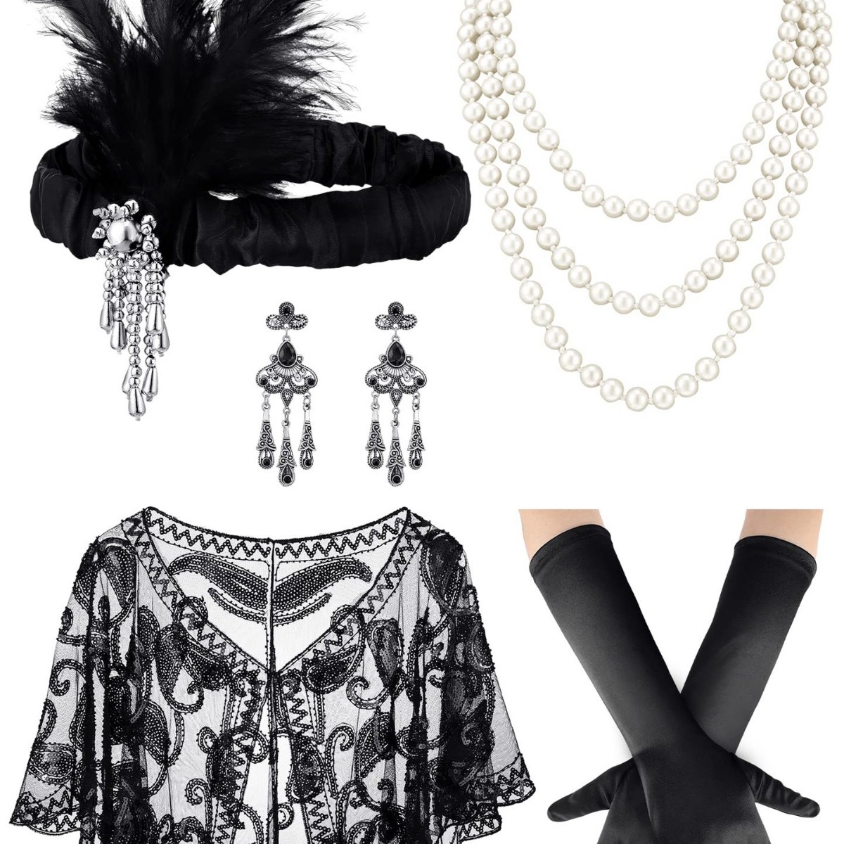 1920s Gatsby Party Wedding  Fe - огляд і ціна Women'S Accessories In The 1920S