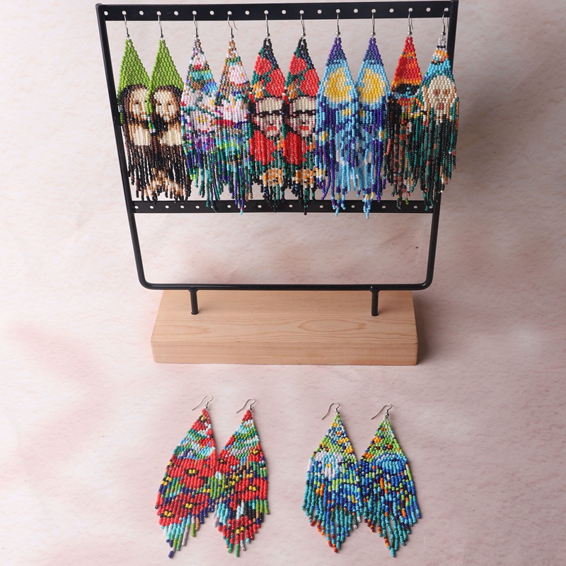 Rice bead earrings Tassel Huma - огляд і ціна Tassel Earrings Boho