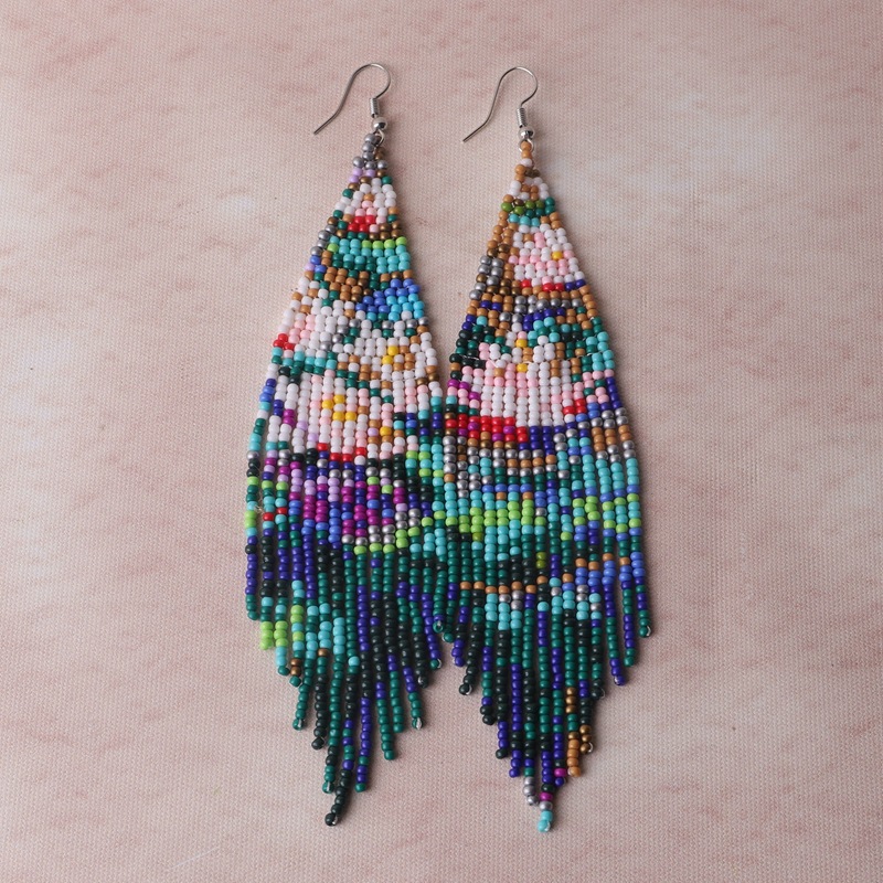 Rice bead earrings Tassel Huma - огляд і ціна Tassel Earrings Boho