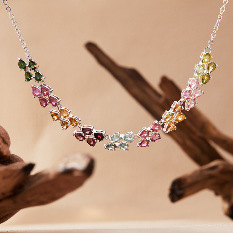 925 Sterling Silver Colored To - огляд і ціна Charm Necklace Dainty
