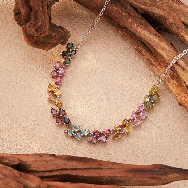 925 Sterling Silver Colored To - огляд і ціна Charm Necklace Dainty