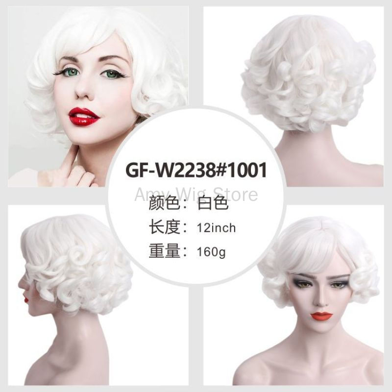 1920s Retro Short White Wig Wa - огляд і ціна Women'S Accessories In The 1920S