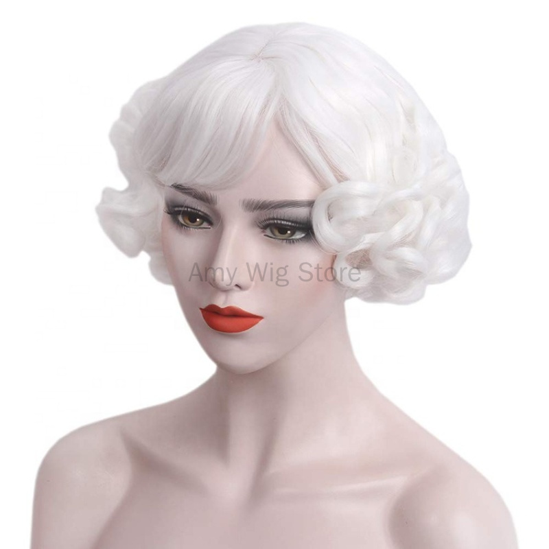 1920s Retro Short White Wig Wa - огляд і ціна Women'S Accessories In The 1920S